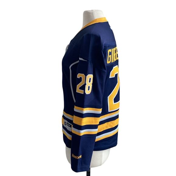 NHL BUFFALO SABERS Hockey Jersey Womens Sz Small Number 28 Zemgus Girgensons - Picture 8 of 14